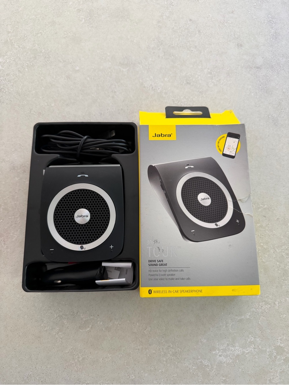 Jabra Tour Bluetooth In-Car Speakerphone - Black